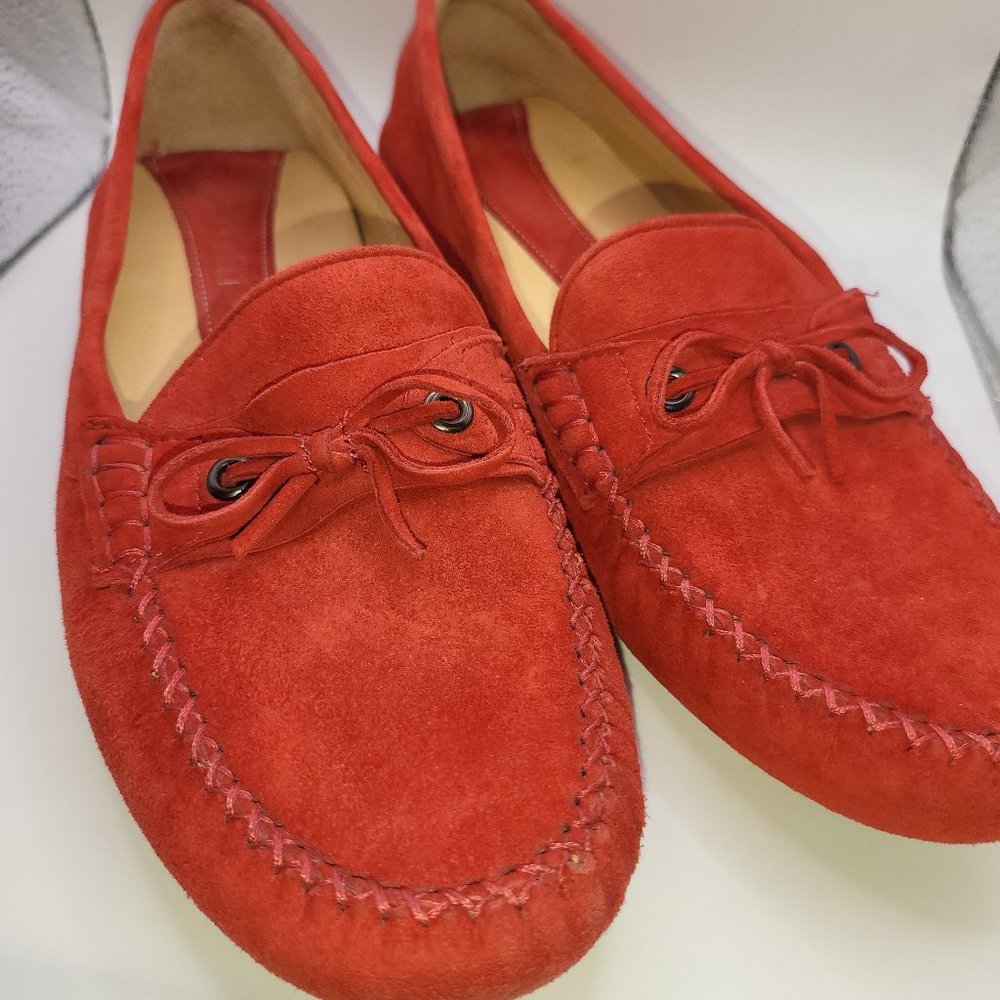 VANELI rust color suede loafer